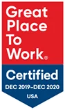 Great Place to Work Badge 2020-2021