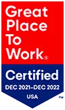 Great Place to Work Badge 2021-2022