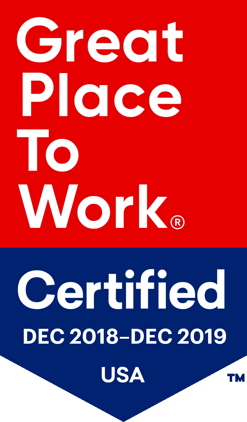 Great Place to Work Badge 2018-2019